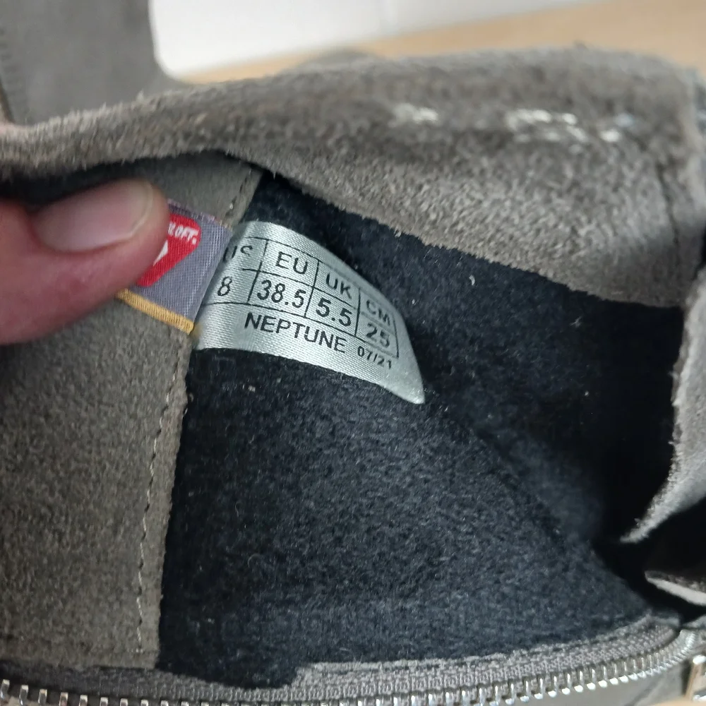 Cougar Neptune Primaloft Gray Suede Winter Boots Womens Sz 8 Zip Up It's‎ Grey